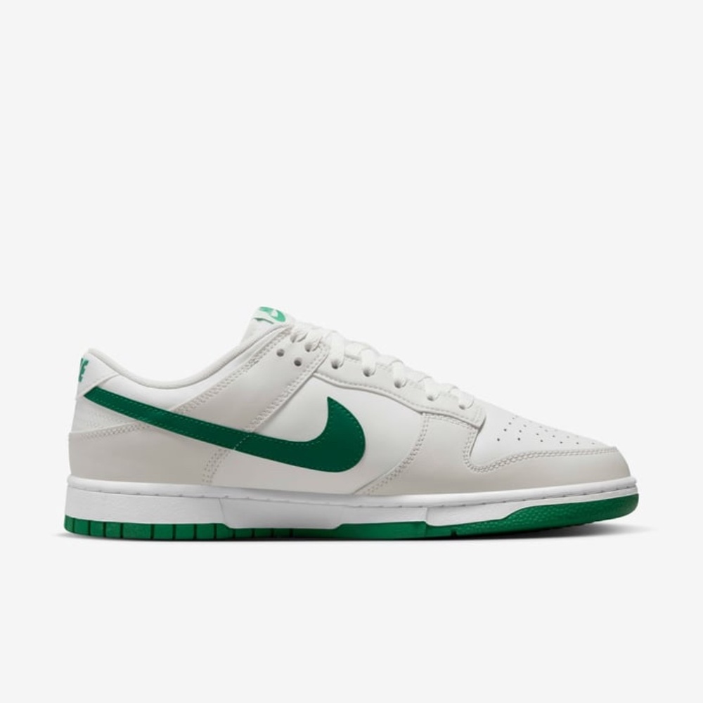Nike Dunk Low Retro in Summit White Malachite- 10